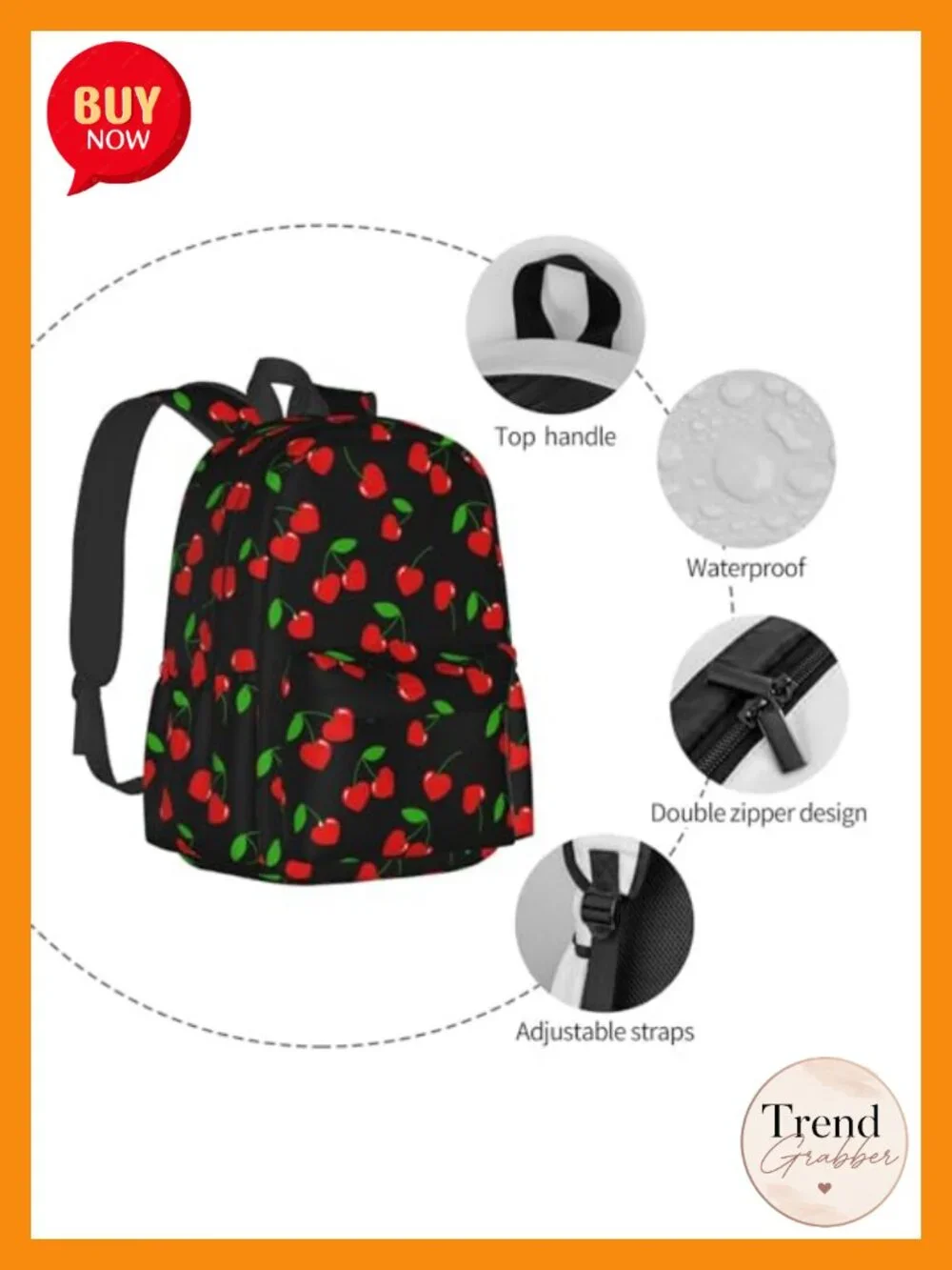 Large Laptop Backpack for College Travel Hiking with Padded Slot and Water